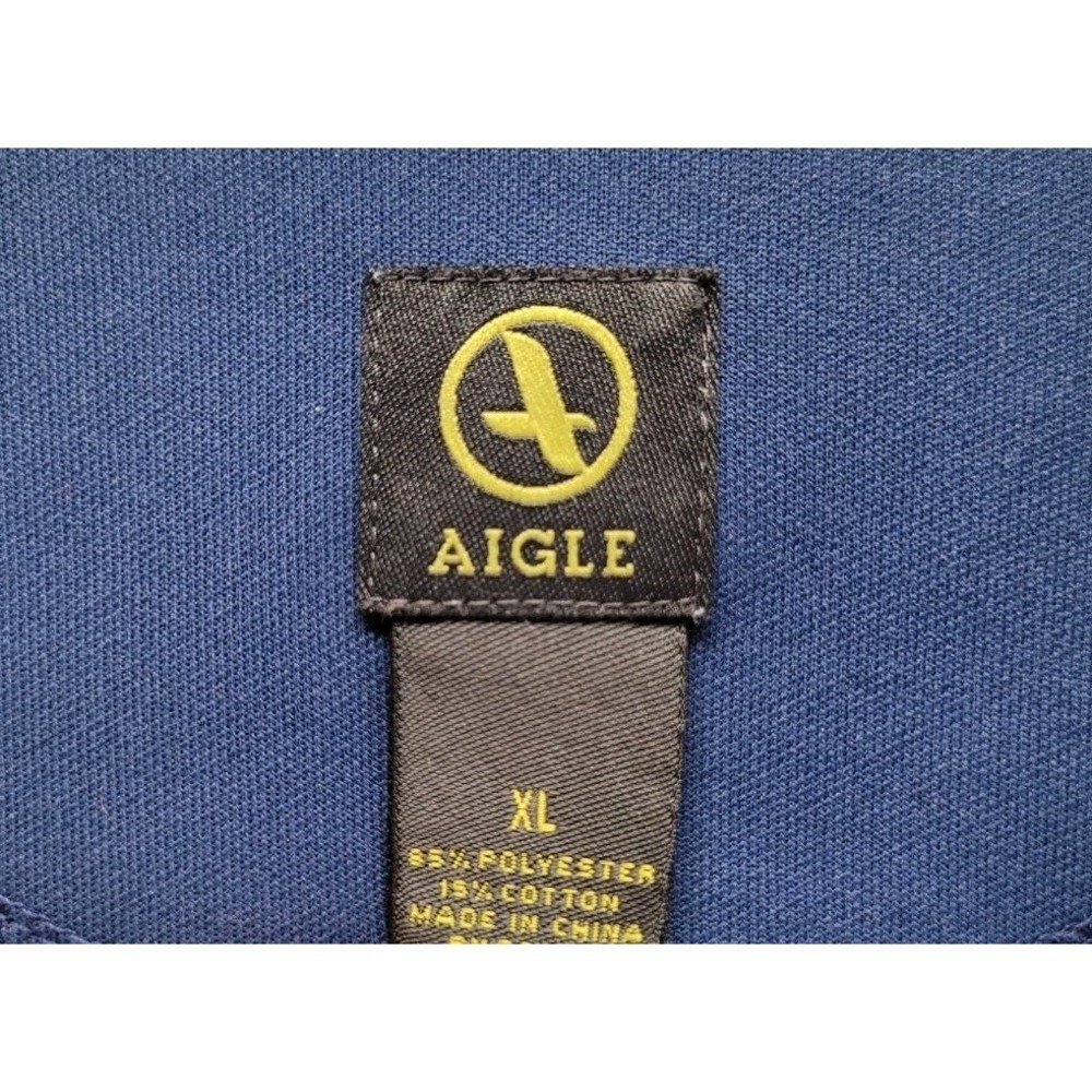 Aigle Multicolor Soft Shell Full Zip Track Jacket Front Pockets Mens Size XL - Picture 2 of 10